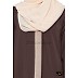 Front open Abaya- Brown Front open Abaya- Brown